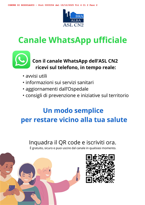Canale WhatsApp ASL CN2 - QR