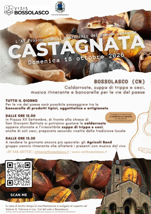 Castagnata domenica 18 ottobre 2026